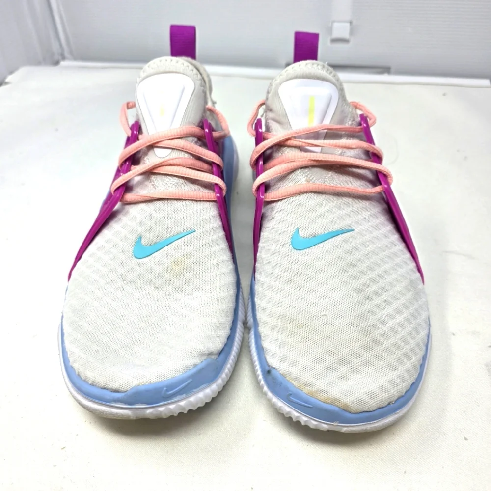 Nike Acalme Women's Size 9.5 White Purple‎ Blue Athletic Shoes AQ7459-101 *Read*